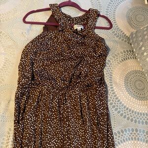 Cornelia Brown and White Polka Dot jumpsuit